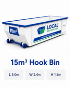 15m³ Hook Bin - Local Skip Bin Hire