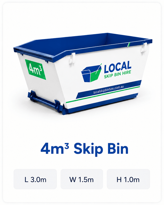 4m³ Skip Bin Hire – All-Inclusive Price